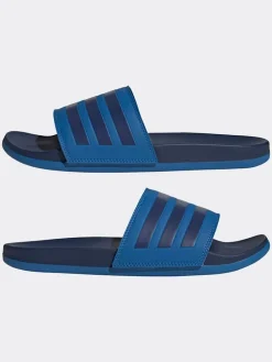 Pantoletten in Blau/ Dunkelblau