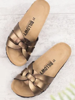 Pantoletten in Braun