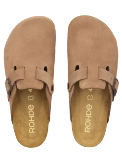 Pantoletten in Camel