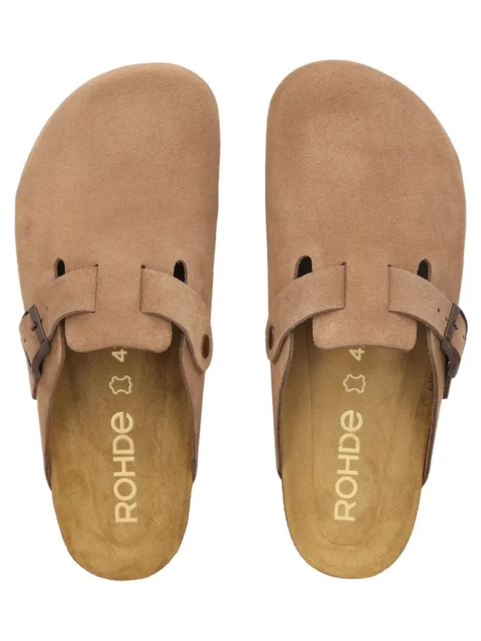 Pantoletten in Camel