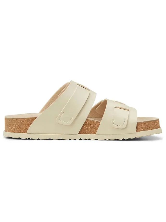 Pantoletten in Creme