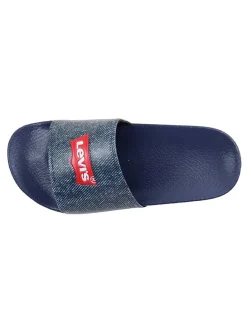 Pantoletten in Dunkelblau