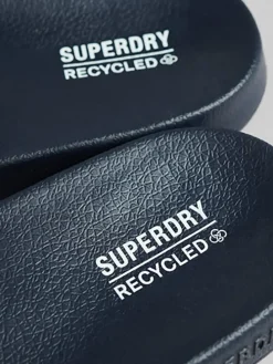 Pantoletten in Dunkelblau