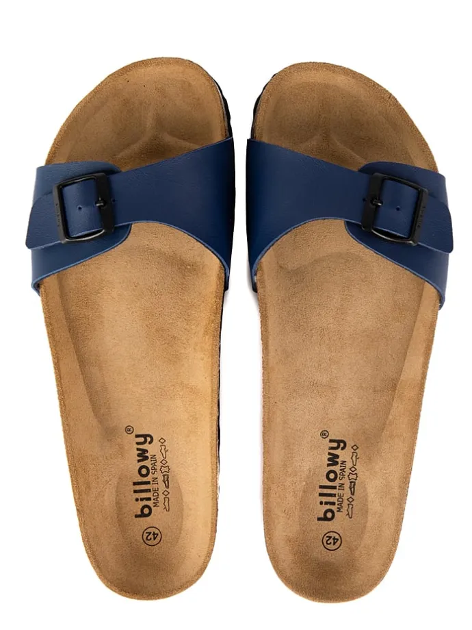 Pantoletten in Dunkelblau