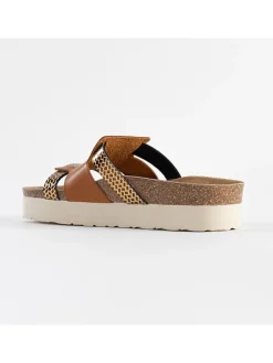 Pantoletten in Hellbraun