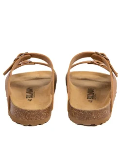 Pantoletten in Hellbraun