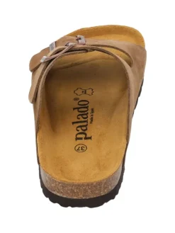 Pantoletten in hellbraun