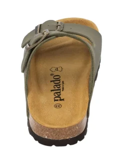 Pantoletten in khaki