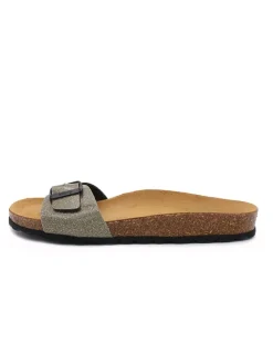 Pantoletten in Khaki