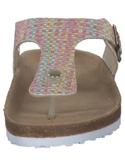 Pantoletten in rose multi