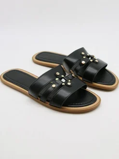 Pantoletten in Schwarz