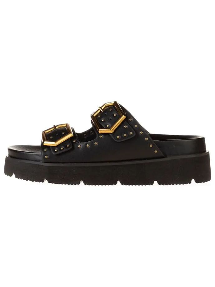 Pantoletten in Schwarz