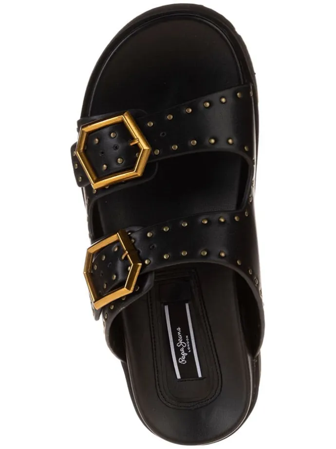 Pantoletten in Schwarz