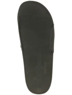 Pantoletten in Schwarz/ Khaki