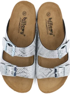 Pantoletten in Silber