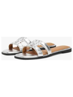 Pantoletten in Silber