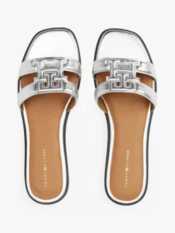 Pantoletten in Silber