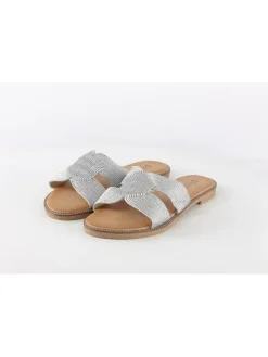 Pantoletten in Silber