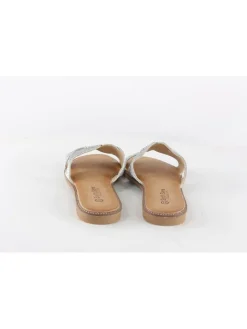 Pantoletten in Silber