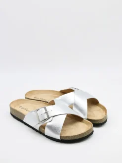 Pantoletten in Silber