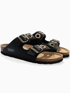 Pantoletten "Jane" in Schwarz