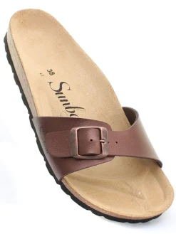 Pantoletten "Jasmin" in Braun