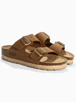 Pantoletten "Trefle" in Braun