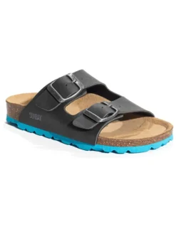 Pantoletten "Trefle" in Dunkelgrau