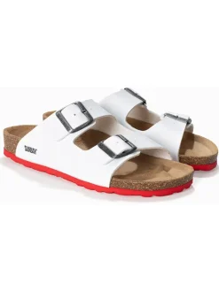 Pantoletten "Trefle" in Weiß