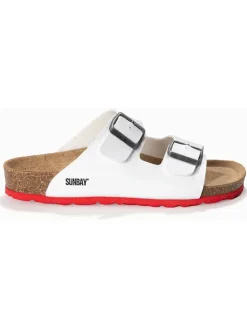 Pantoletten "Trefle" in Weiß