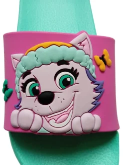 Paw Patrol Badelatschen Skye und Everest Badeschlappen Badesandalen in türkis