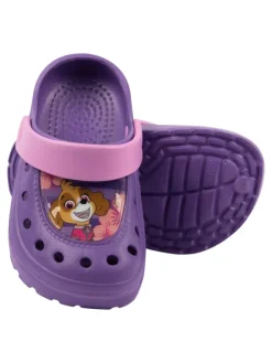 Paw Patrol Clogs Skye Sandalen Pantoletten Gartenschuhe rutschfest in lila