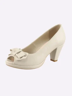 Peeptoe in creme