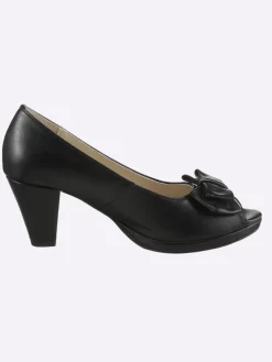 Peeptoe in schwarz