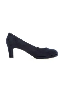 Plateau Pumps in blau