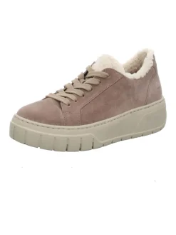 Plateau Schnürschuhe in Beige