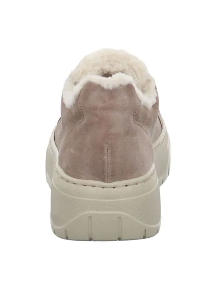 Plateau Schnürschuhe in Beige