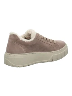 Plateau Schnürschuhe in Beige