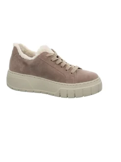 Plateau Schnürschuhe in Beige