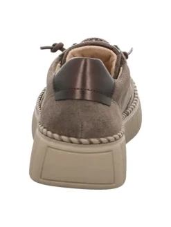 Plateau Schnürschuhe in Braun