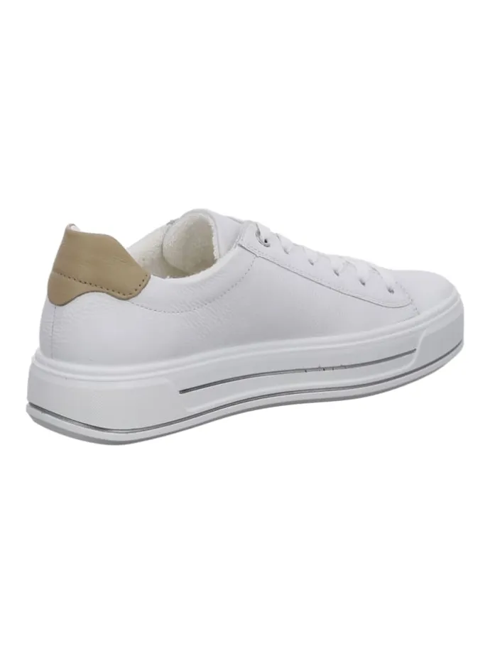 Plateau Schnürschuhe in Weiß