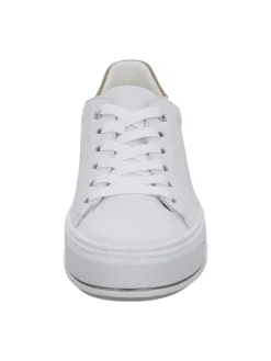 Plateau Schnürschuhe in Weiß