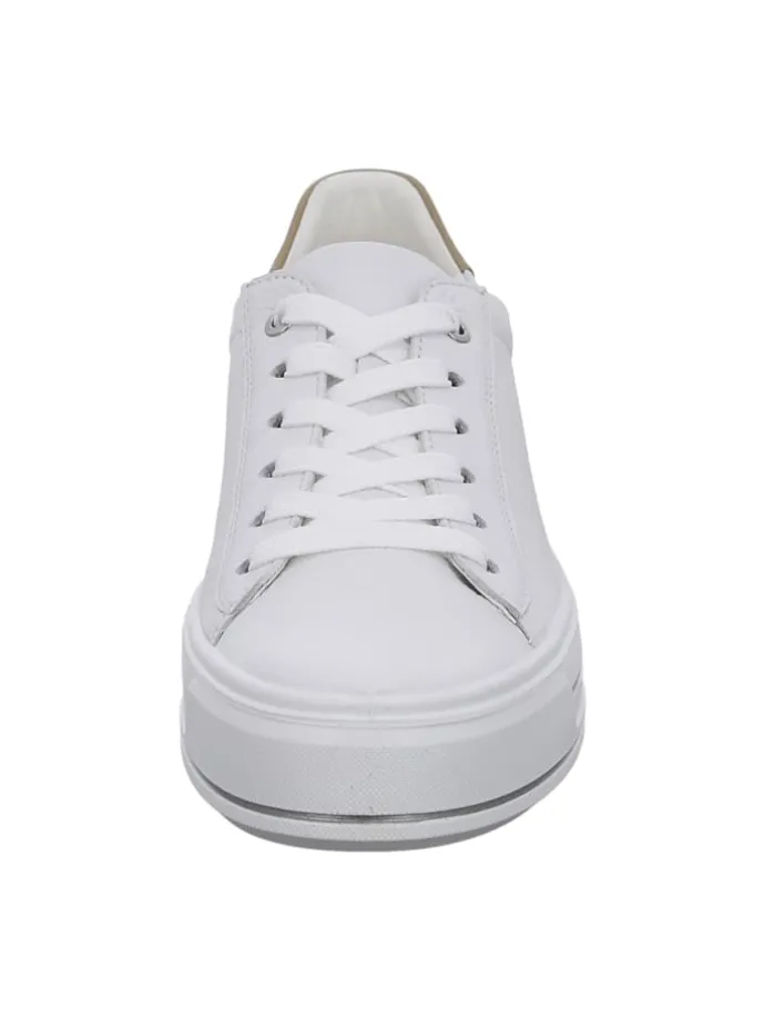 Plateau Schnürschuhe in Weiß