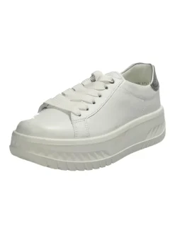 Plateau Schnürschuhe in Weiß