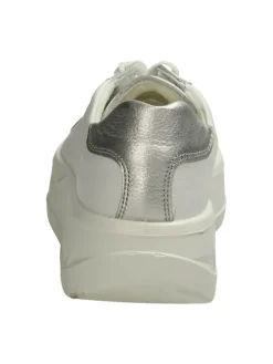 Plateau Schnürschuhe in Weiß