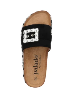 Plateau-Pantoletten in BLACK