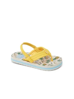 Plateausandalen "Ahi" in Gelb/ Beige