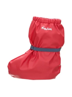 Regenfüßlinge mit Fleece-Futter in Rot