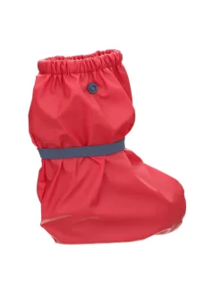 Regenfüßlinge mit Fleece-Futter in Rot