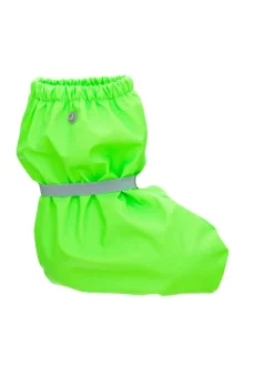 Regenfüßlinge mit Fleece-Futter in Neongrün